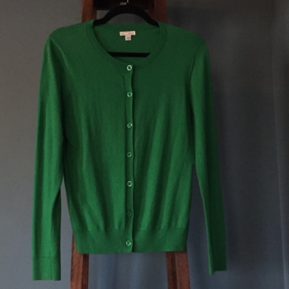 Gap | Green Button Down Cozy Cardigan